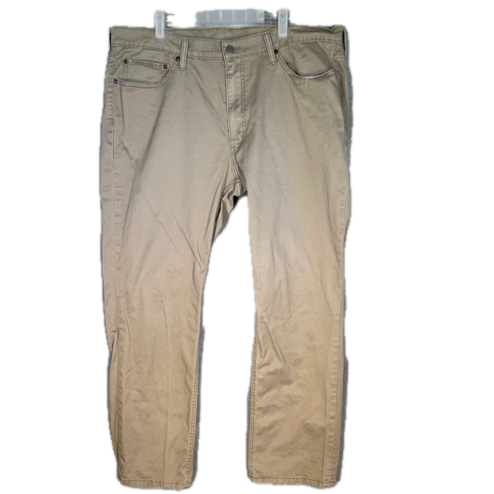 Levi's 541 Men's Jeans 39x32 Tan Athletic Fit Stretch Straight Leg Zip Fly